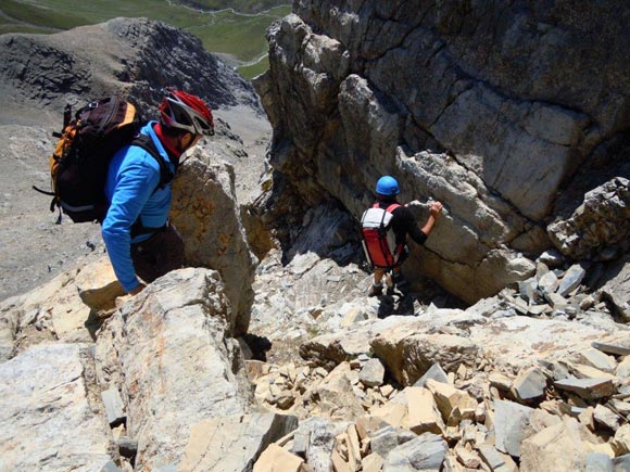 Piz Uertsch - In discesa