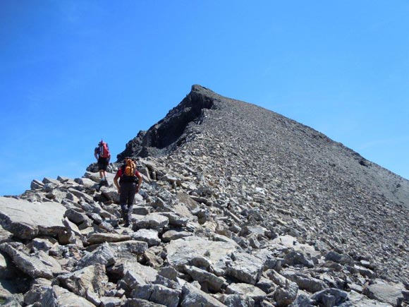 Piz Uertsch - Sulla facile cresta W del Piz Blaisun