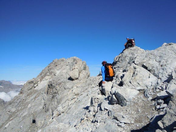 Piz Uertsch - All'inizio della cresta sommitale