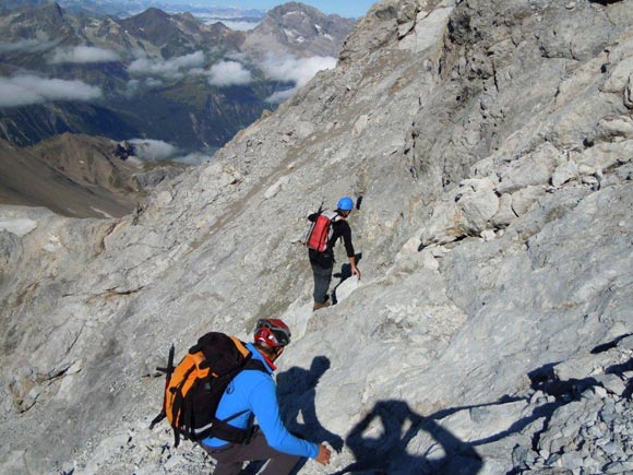 Piz Uertsch - Un aggiramento ripido