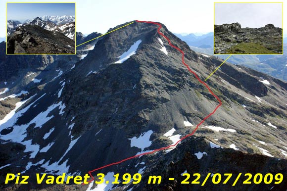 Piz Vadret - Il Piz Vadret da SW