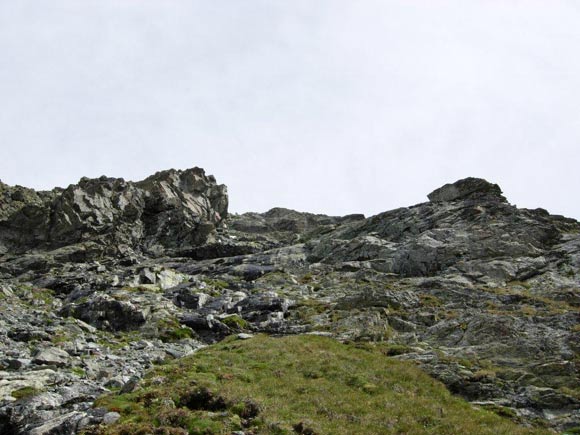 Piz Vadret - In salita sul pendio S