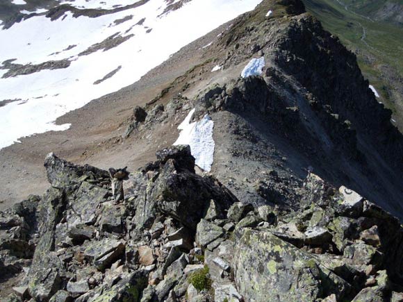 Piz Viroula - Passaggi sulla cresta S