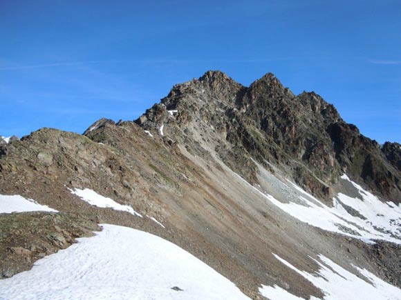 pizviroula - All'inizio della cresta S e le 3 cime del Piz Viroula