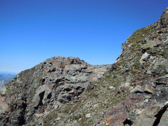Pizzi dei Piani - A sinistra, la Cima SW dei Pizzi dei Piani, dalla cresta E