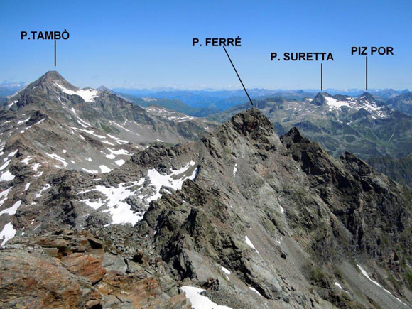 Pizzi dei Piani - Panorama verso NE