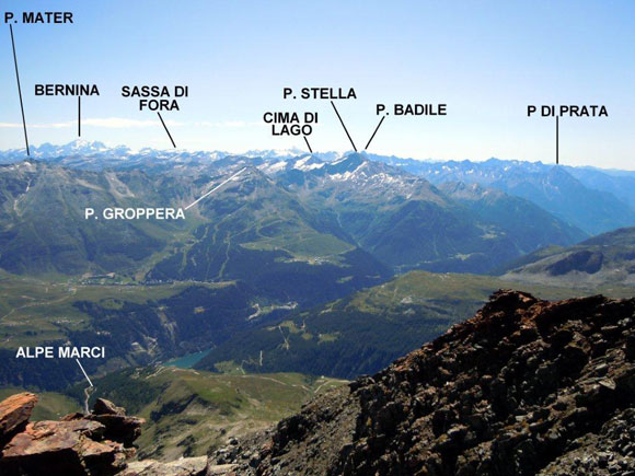 Pizzi dei Piani - Panorama verso SE