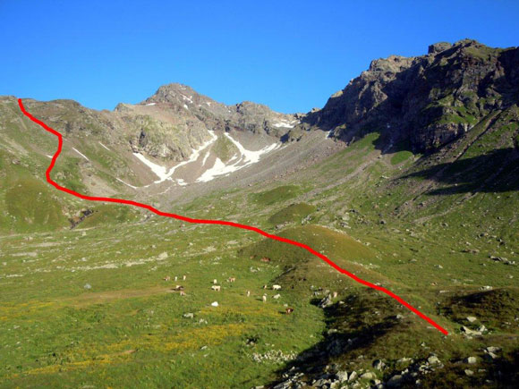 Pizzi dei Piani - Nell'alta Val Melera
