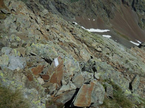 Pizzo Calino - In discesa, sulla cresta E