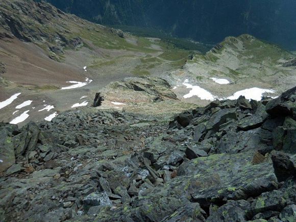 Pizzo Calino - In discesa, sulla cresta E