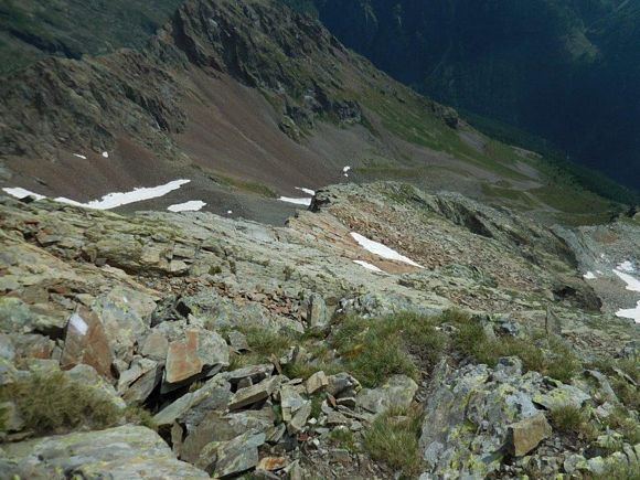 Pizzo Calino - In discesa, sulla cresta E