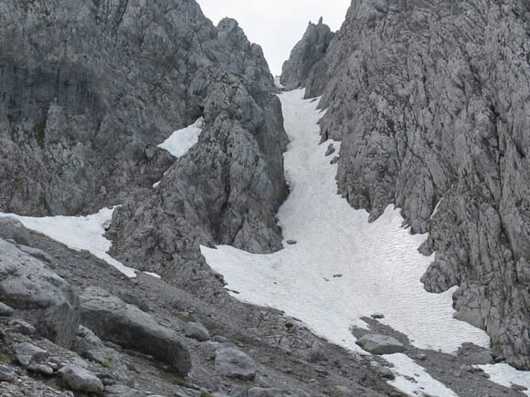 Pizzo Camino Camuno da SW - Il canale di salita, variante rispetto alla via normale