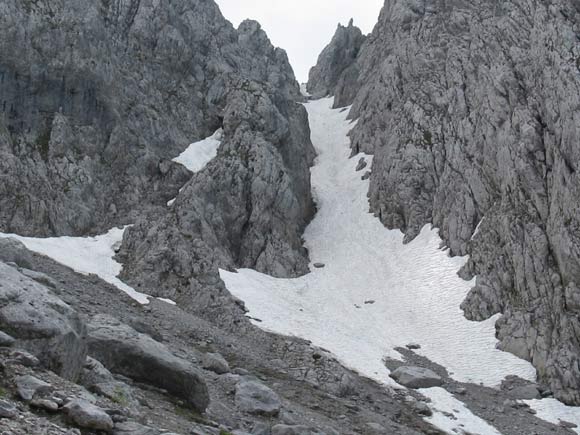 pizzocaminocamuno - Il canale di salita, variante rispetto alla via normale