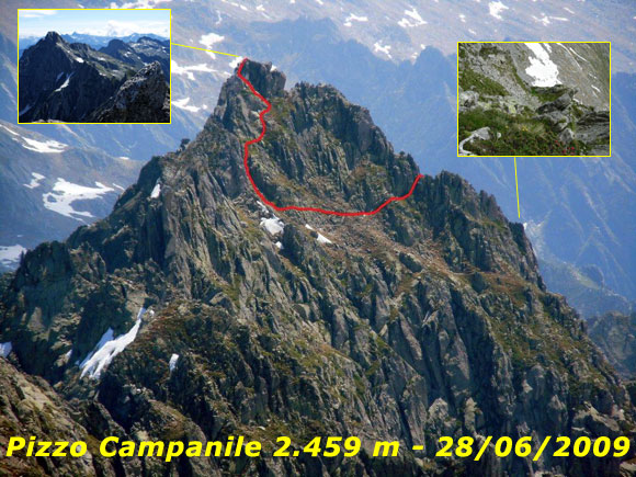 Pizzo Campanile - Il Pizzo Campanile da WSW