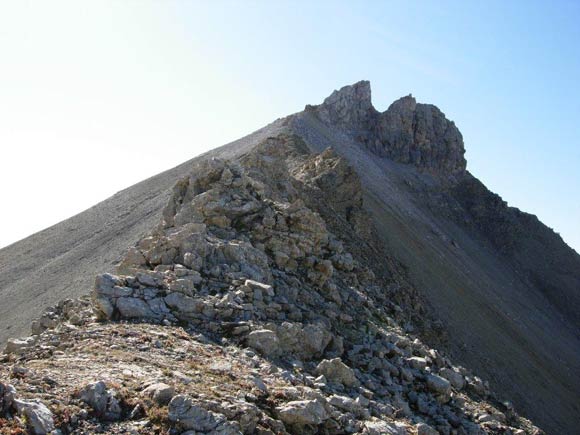 Punta e Pizzo Cassana - Al termine della cresta