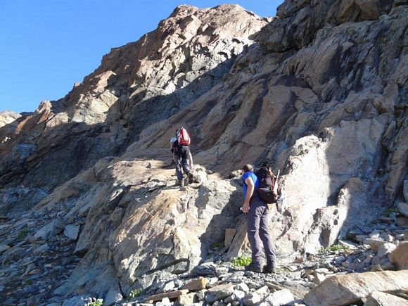 Pizzo Cassandra - In salita, verso la cresta S