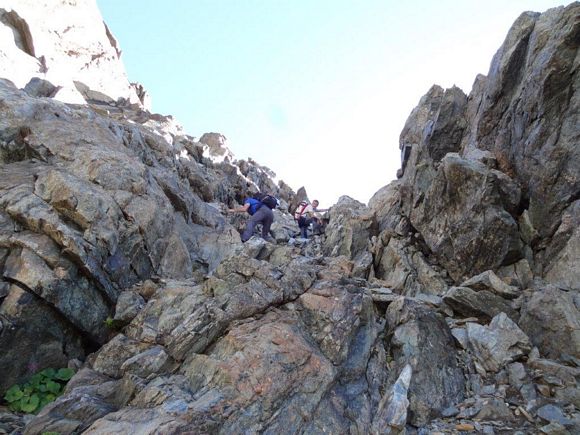 Pizzo Cassandra - In salita, verso la cresta S