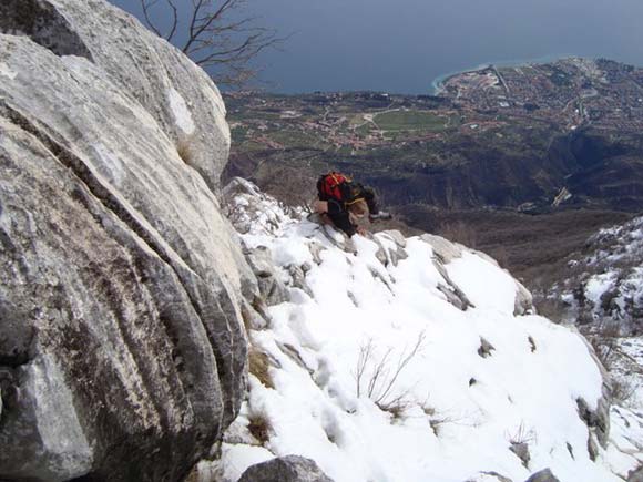 Monte Pizzocolo - Cresta SE - Uscita dalla cresta