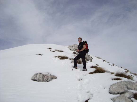 Monte Pizzocolo - Cresta SE - Salita lungo il crestone finale