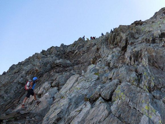 Pizzo del Diavolo di Tenda - In prossimit dello snodo di cresta