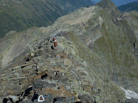 Pizzo del Diavolo di Tenda - In discesa, lungo la cresta N