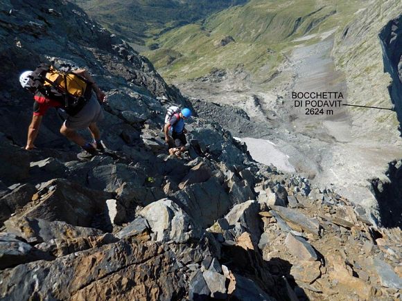 Pizzo del Diavolo di Tenda - In discesa, lungo la cresta NW