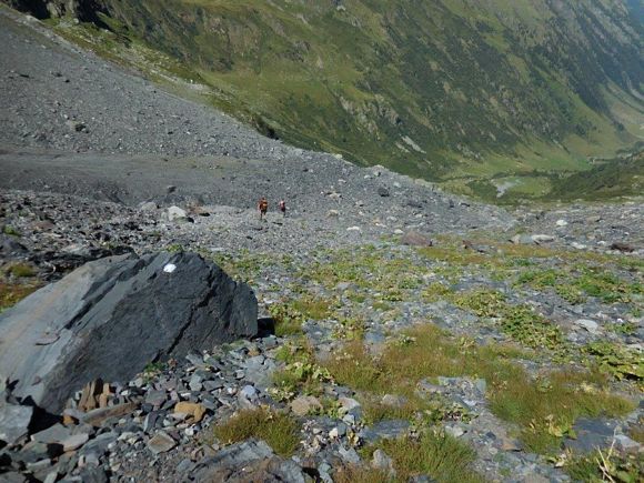 Pizzo del Diavolo di Tenda - In discesa, nel vallone morenico