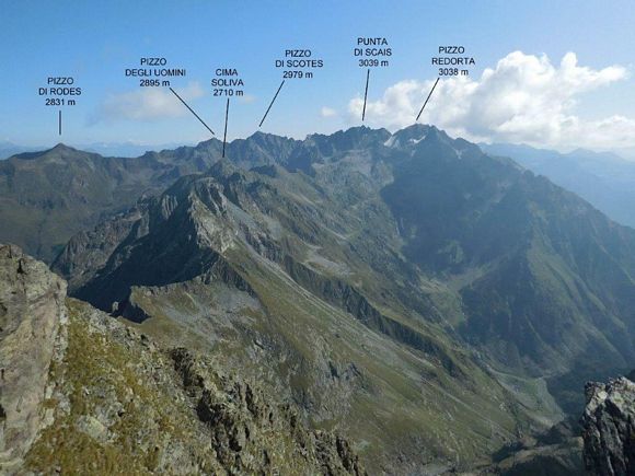Pizzo dell Omo - Panorama verso NE