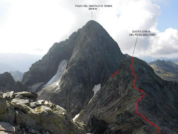 Pizzo dell Omo - Panorama verso S