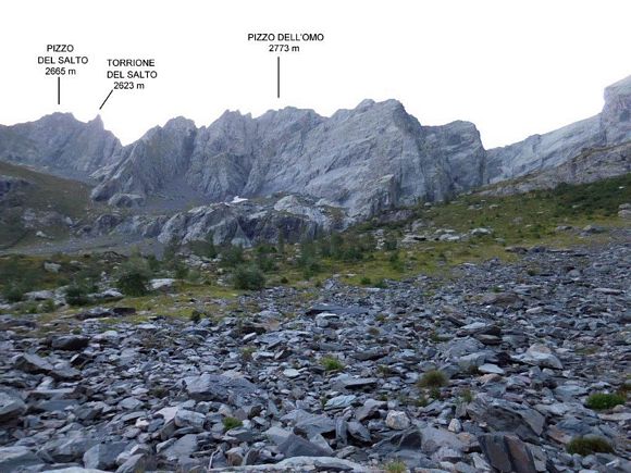 Pizzo dell Omo - In salita, poco prima del vallone morenico