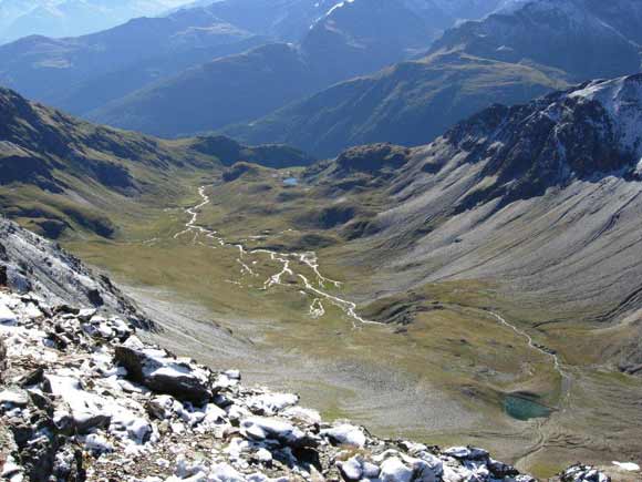 Pizzo Filone - La Valle Minestra dalla cresta S