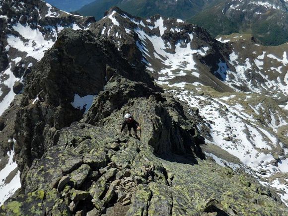 Pizzo Matto - Pietro sul passaggio pi impegnativo della cresta S