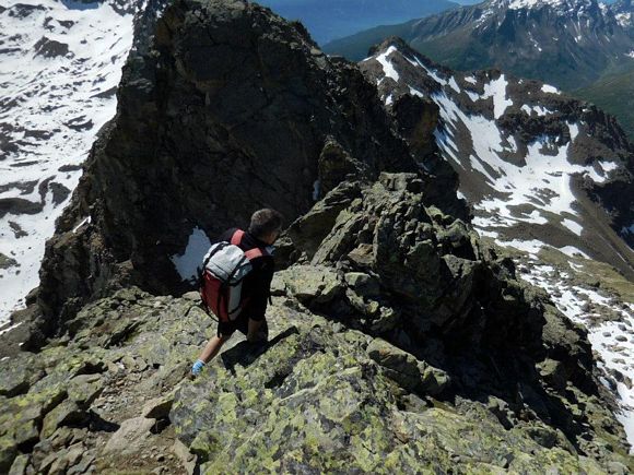 Pizzo Matto - In discesa