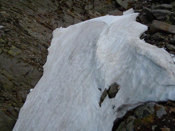 pizzopaglia - La Bocchetta di Prtola, versante W, un scivolo ghiacciato