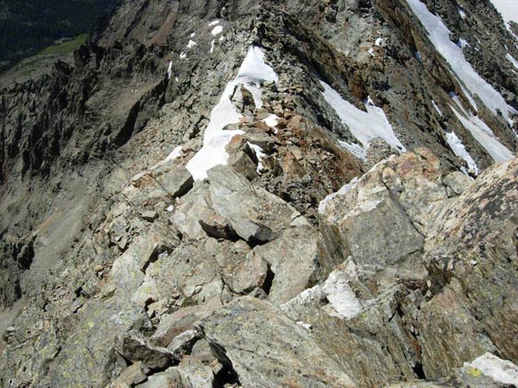 Pizzo Paradisino - In discesa sulla cresta S