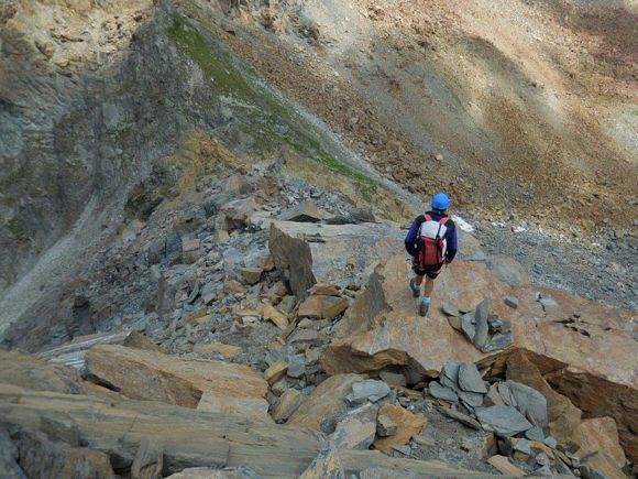 Pizzo Rachele - In discesa