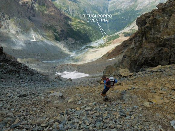 Pizzo Rachele - In discesa dal Passo Ventina