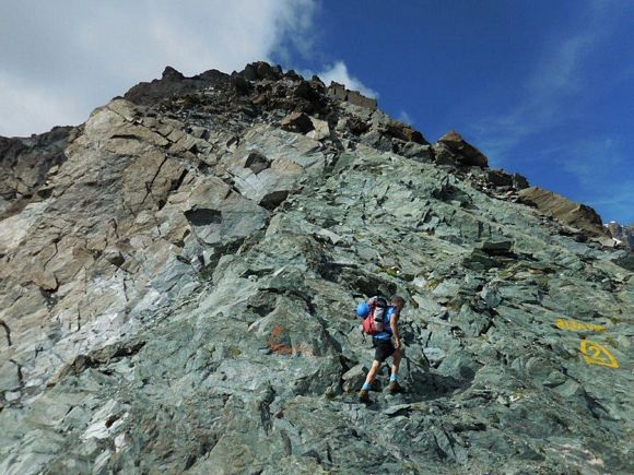 pizzorachele - All'inizio della cresta NNE del Pizzo Rachele