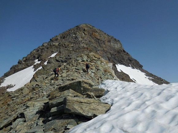 Pizzo Scalino - Sulla cresta SE dello Scalino