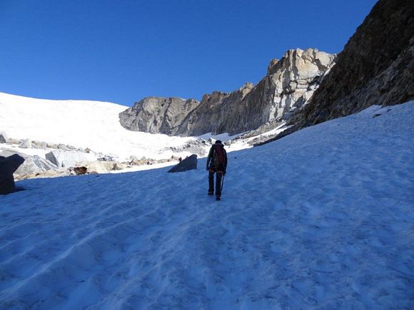 Pizzo Varuna - Sul bacino superiore del ghiacciaio