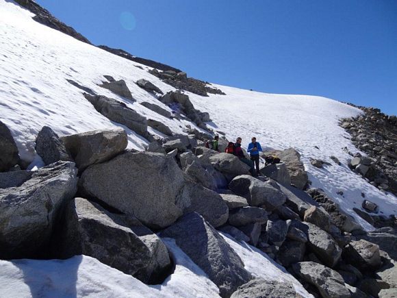 Pizzo Varuna - Sul terrazzamento inclinato