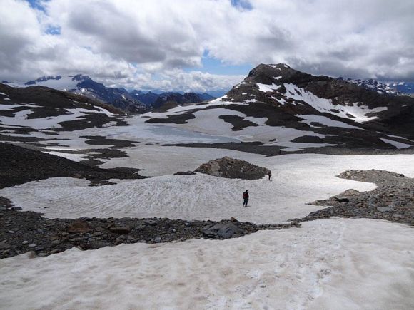 Pizzo Varuna - La sede dell'estinto Ghiacciaio del Pizzo Varuna, al termine del canale