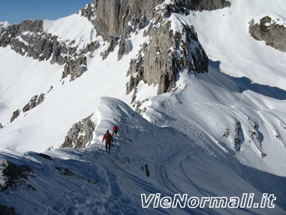 pozzera - In discesa lungo la cresta