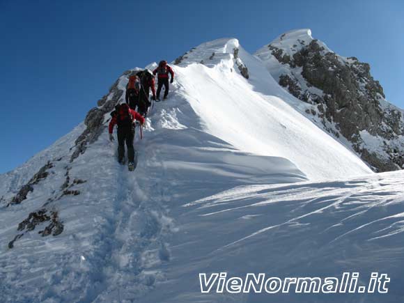 Monte Pozzera - Tratto iniziale della cresta