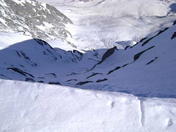 Cima Presanella - Parete Nord - Uscita della via Faustinelli