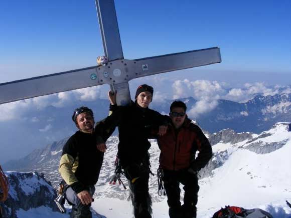 Cima Presanella - Parete Nord - Croce di vetta