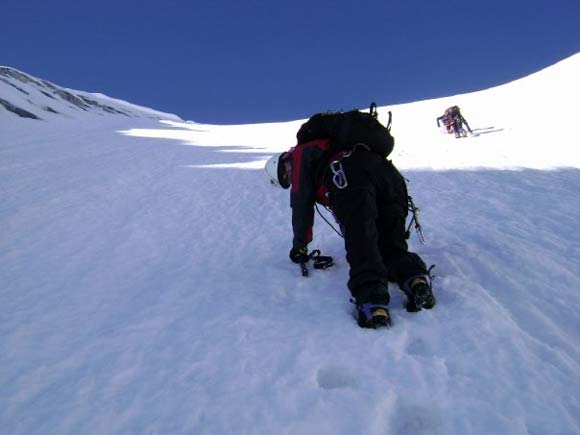 Cima Presanella - Parete Nord - Lungo la parete nord