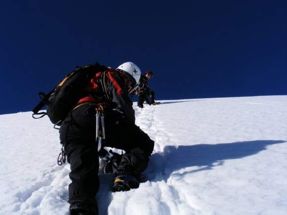 Cima Presanella - Parete Nord - Parte intermedia della parete