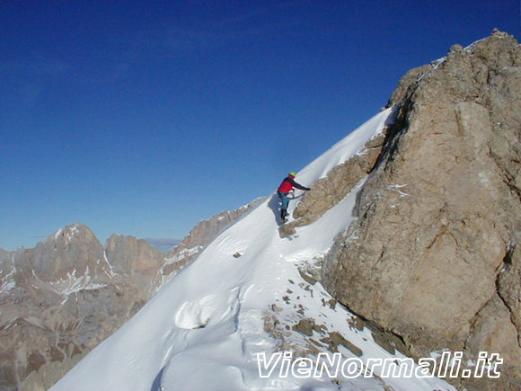 Punta del Ciadin - Ultimi metri alla cima Est