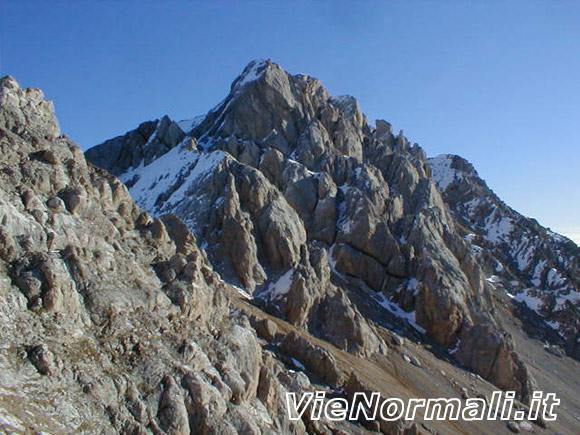 Punta del Ciadin - La Punta delle Vallate dal sentiero Bepi Zac